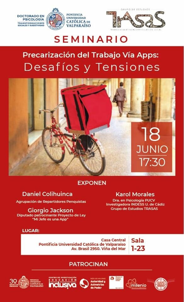 Seminario Precarización del Trabajo vía APPS: desafíos y tensiones. PUCV.